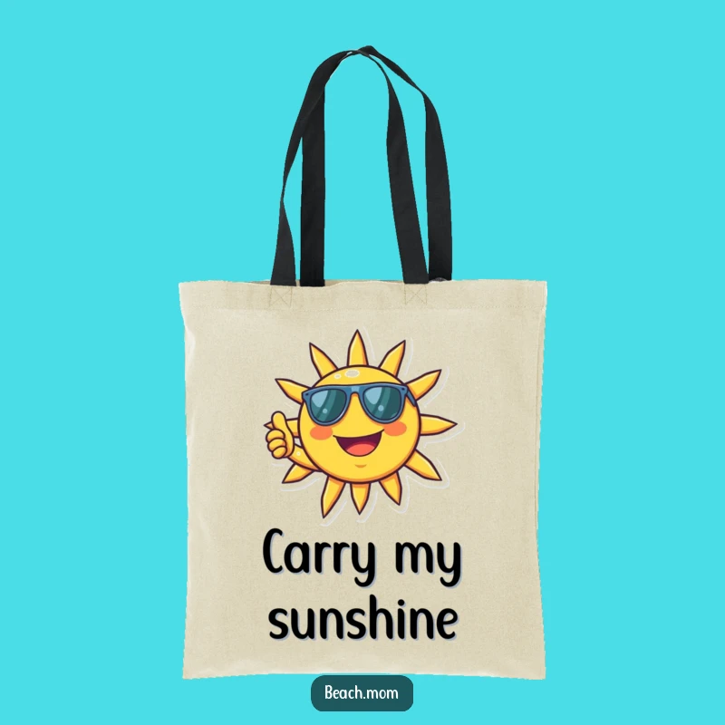 Funny Sun Shades Tote Bag: Carry Positivity with Humor, Gift