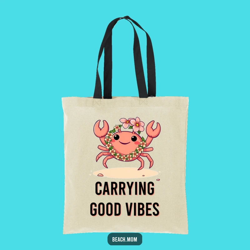 Funny Crab Lei Dance Tote Bag: Carry Your Party Essentials in Style