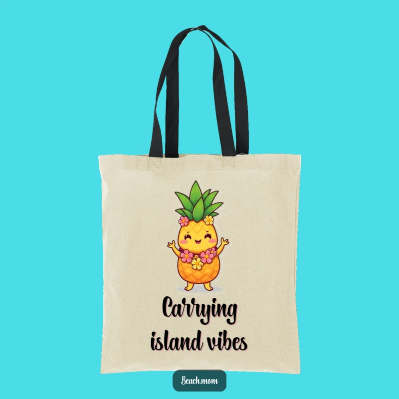 Funny Pineapple Hula Tote Bag: Carry the Tropics with a Cute Character Gift