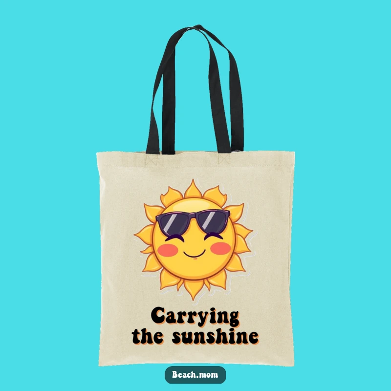Funny Sun Sunglasses Wink Tote Bag - Hilarious Celestial Carryall!