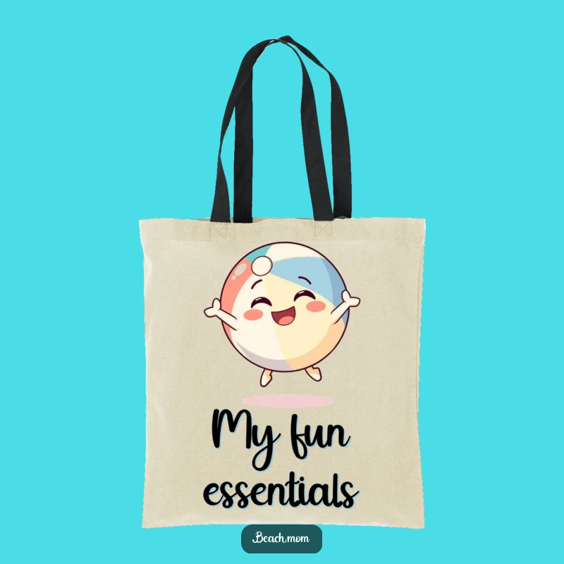 Funny Beach Ball Tote Bag: Joyful Bouncing Character Bag, Gift