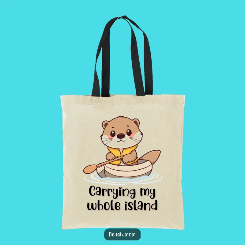 Funny Otter Life Vest Tote Bag - Stylish Cute Animal Raft Carryall!