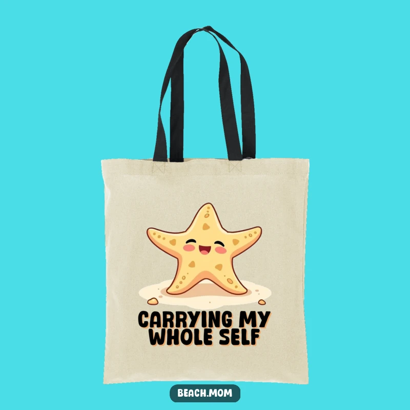 Funny Starfish Tote Bag: Wiggling Arms Beach Carry-All Gift!