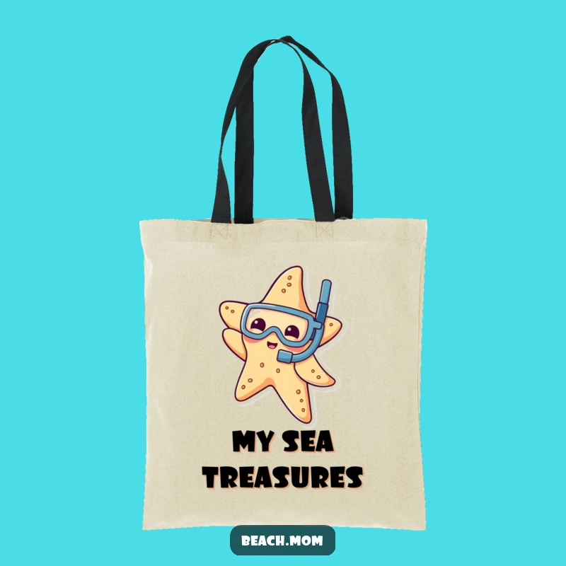 Funny Starfish Snorkel Tote Bag: Carry Your Underwater Fun
